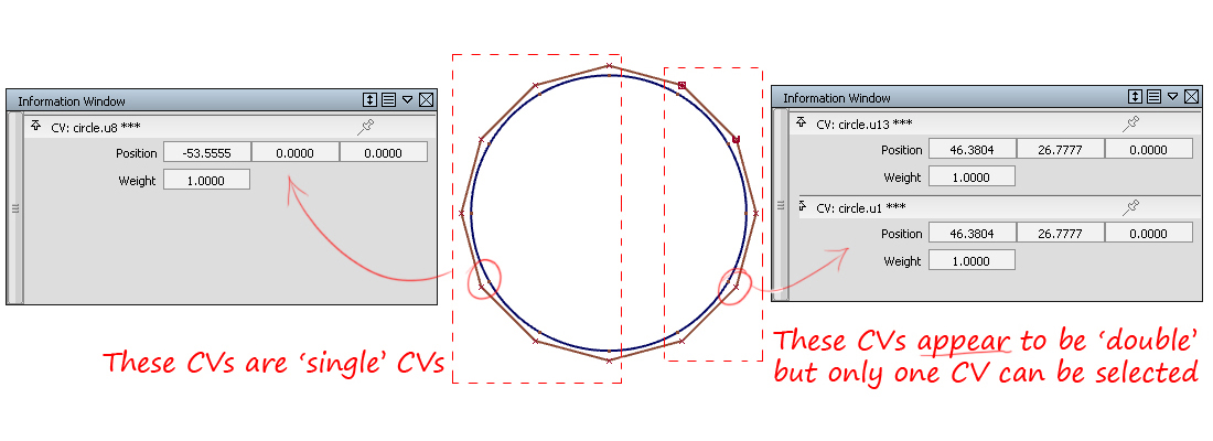 CV structure of Periodic circles