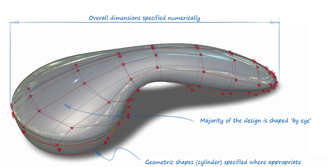 Alias NURBS excel at creating smooth organic forms